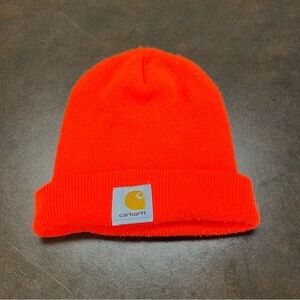 Carhartt Bright Orange Acrylic Knit Watch Beanie One Size
